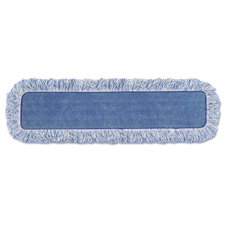 Rubbermaid Commercial High Absorbency Mop Pad, Nylon/Polyester Microfiber, 18" Long, Blue (RCPQ41600CT)