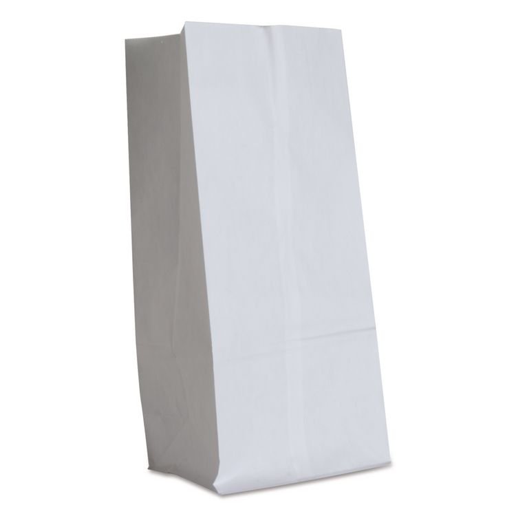 ROSS & WALLACE PAPER PRODUCTS, INC. Grocery Paper Bags, 16# Size, 40# Basis Weight, 7.75" x 4.75" x 16", White, 500/Bundle (BAGGW16500)