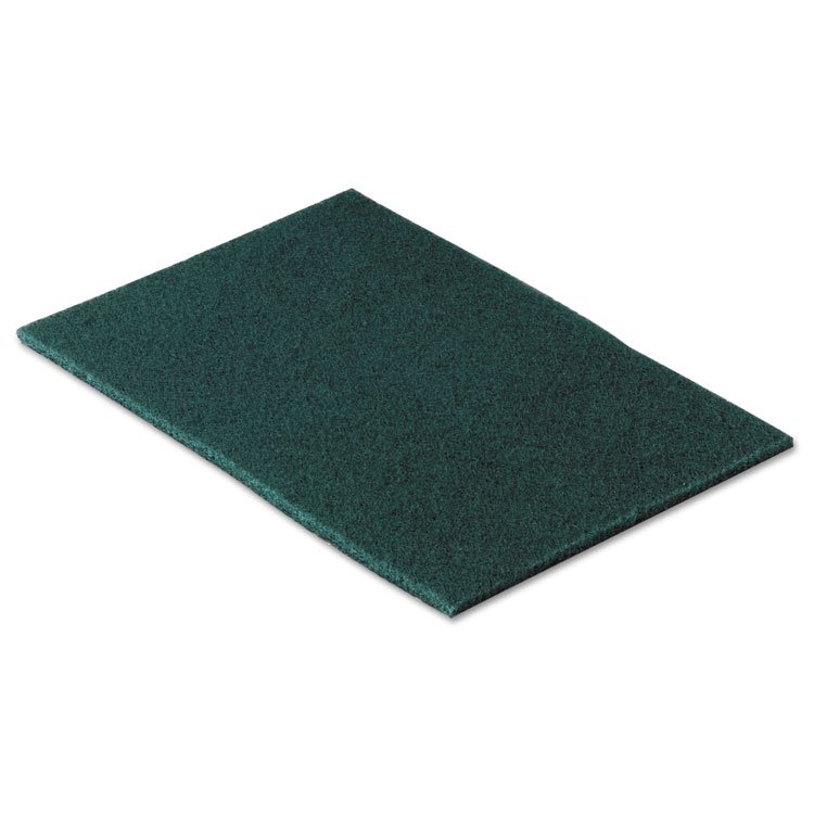 Scotch-Brite PROFESSIONAL Commercial Scouring Pad 96, 6 x 9, Green, 10/Pack (MMM96CC)