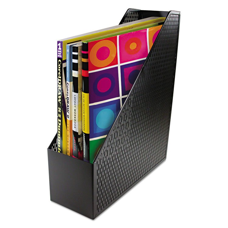Artistic Urban Collection Punched Metal Magazine File, 3.5 x 10 x 11.5, Black (AOPART20004)