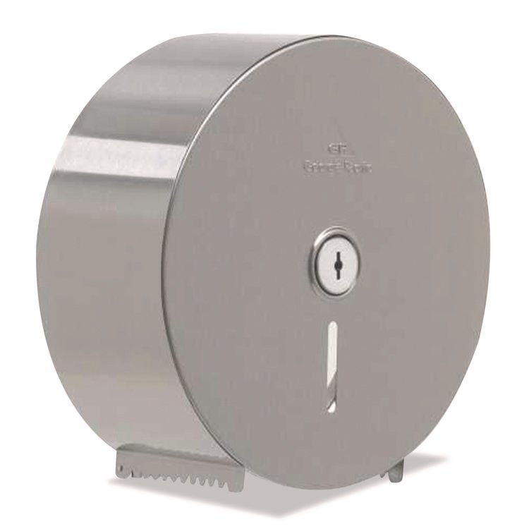 Georgia Pacific Professional Stainless Steel Jumbo Roll Tissue Dispenser, 10.75 x 4.44 x 10.75, Stainless Steel (GPC59448)