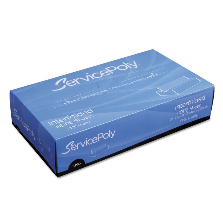 Bagcraft Poly Pick Up Sheets, 10 x 10.75, Clear, 1,000/Box, 10 Boxes/Carton (BGC014010)