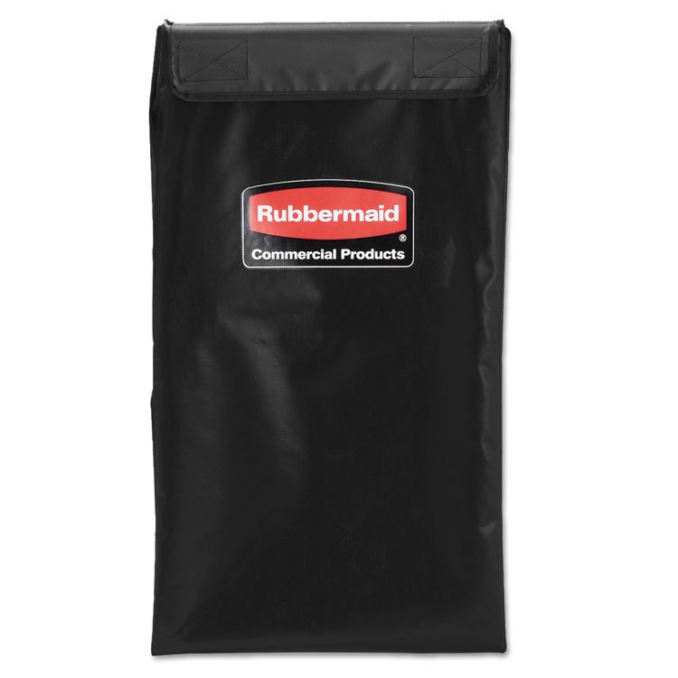 Rubbermaid Commercial 4 Bushel Collapsible X-Cart Bag for Rubbermaid Commercial 1881749 and 1881781, 5 cu ft, 22.08" x 15.33" x 27.33", Black (RCP1881782)