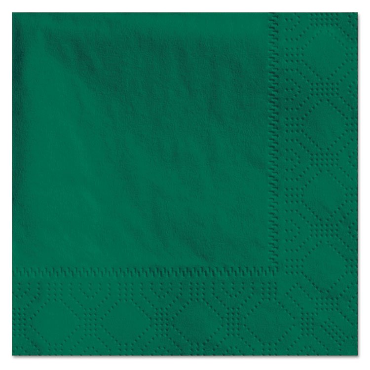 Hoffmaster Beverage Napkins, 2-Ply, 9 1/2 x 9 1/2, Hunter Green, 1000/Carton (HFM180337)