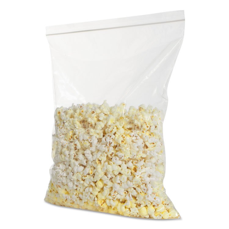 BagCo Zippit Resealable Bags, 4 mil, 13" x 18", Clear, 100 Bags/Pack, 5 Packs/Carton (MGPMGZ4P1318)