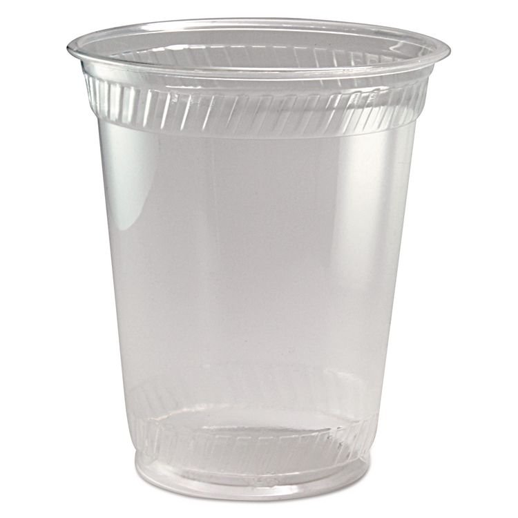 Fabri-Kal Greenware Cold Drink Cups, Squat, 12 oz to 14 oz, Sugarcane, Clear, 1,000/Carton (FABGC12S)