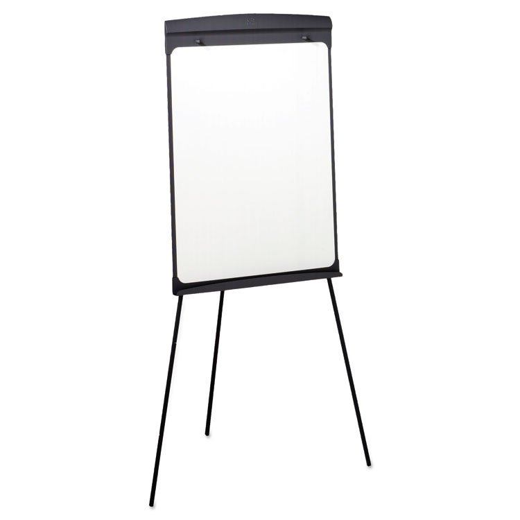 Quartet Magnetic Dry Erase Easel, 27" x 35", Graphite Surface, Graphite Gray Plastic Frame (QRT67E)