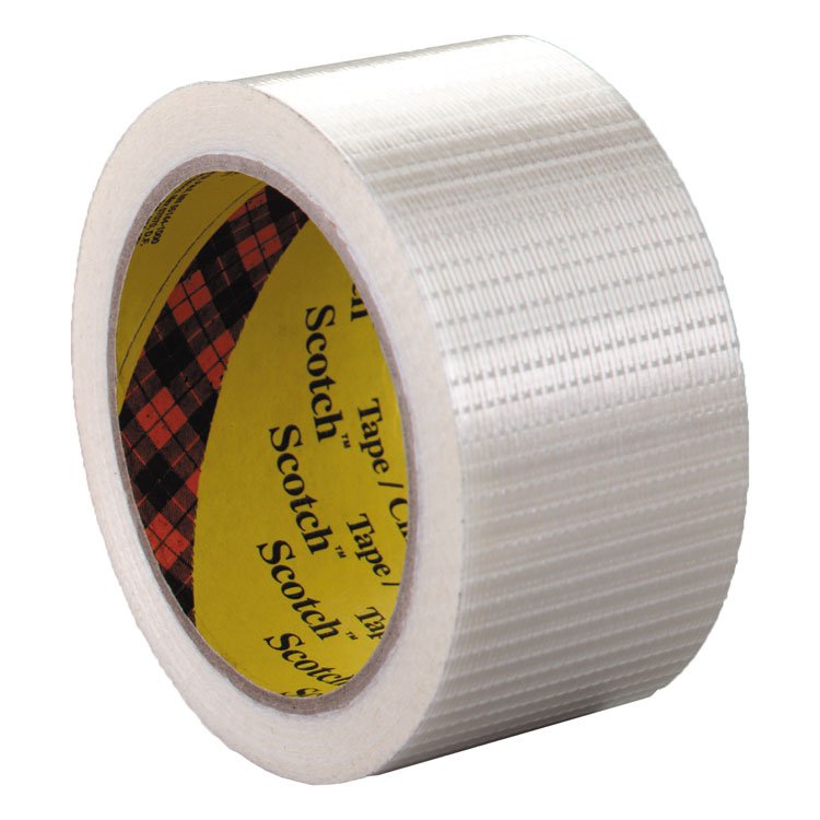Scotch Bi-Directional Filament Tape, 3" Core, 50 mm x 50 m, Clear (MMM8959)