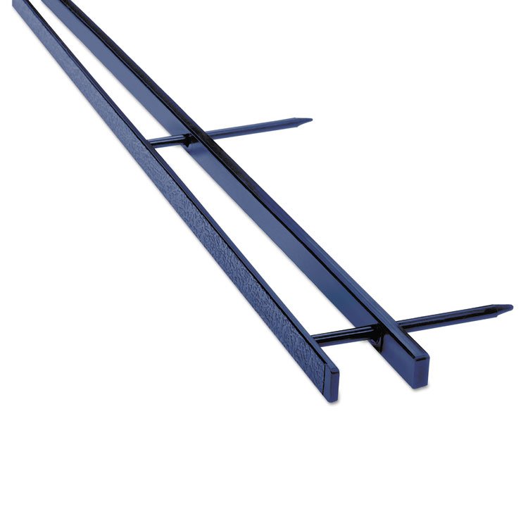 GBC VeloBind Reclosable Spines for 11 x 8.5 Documents, 4 Pins, 1.25" (200-Sheet) Capacity, Blue, 25/Pack (GBC9741631)