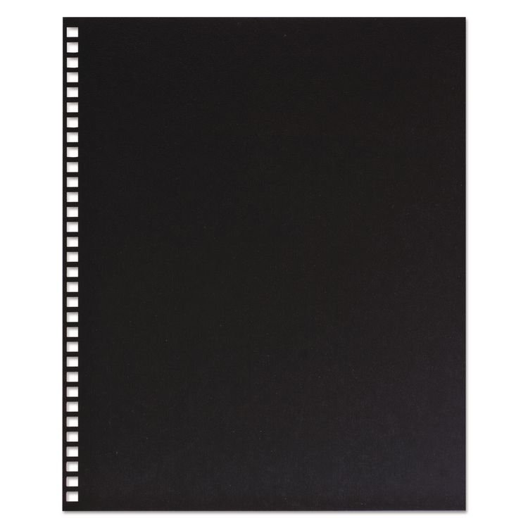 GBC ProClick Pre-Punched Presentation Covers, Paper, Square Corners, 11 x 8.5, Black, 25/Pack (GBC2514478)