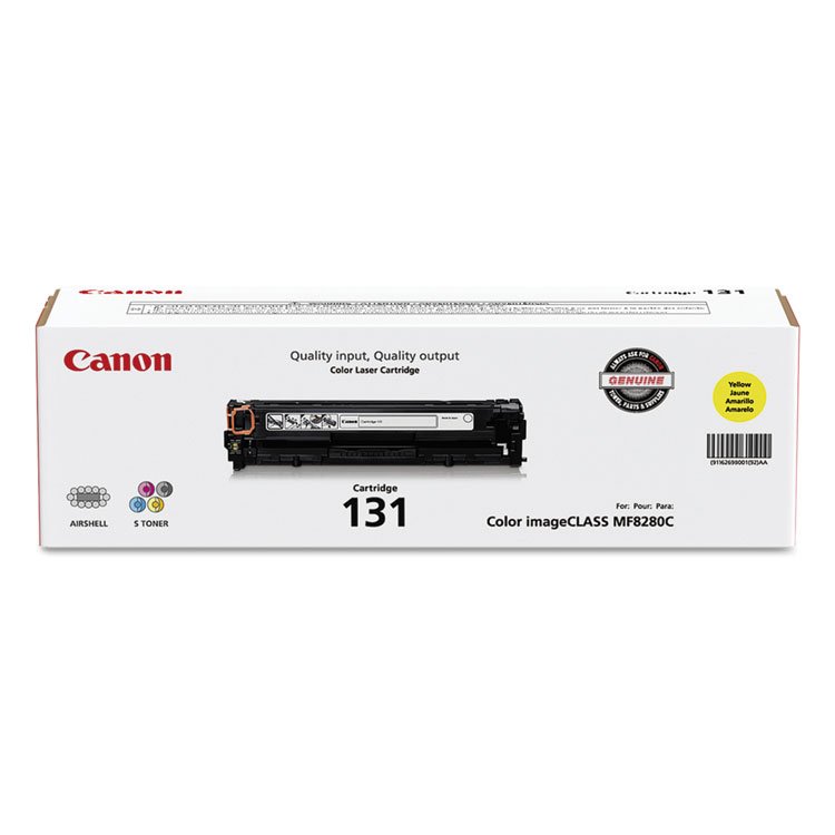 Canon 6269B001 (CRG-131) Toner, 1,500 Page-Yield, Yellow (CNM6269B001)