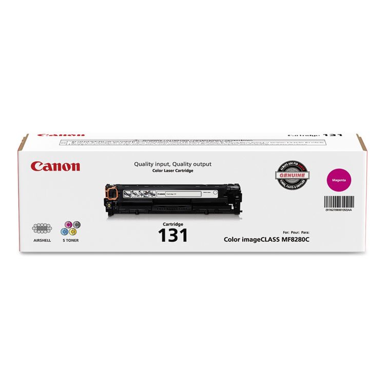 Canon 6270B001 (CRG-131) Toner, 1,500 Page-Yield, Magenta (CNM6270B001)