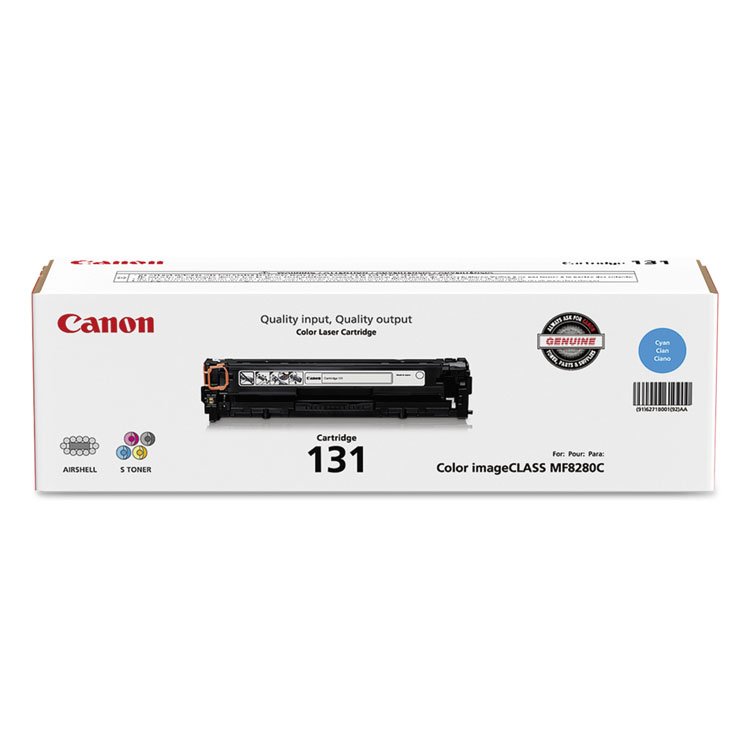 Canon 6271B001 (CRG-131) Toner, 1,500 Page-Yield, Cyan (CNM6271B001)