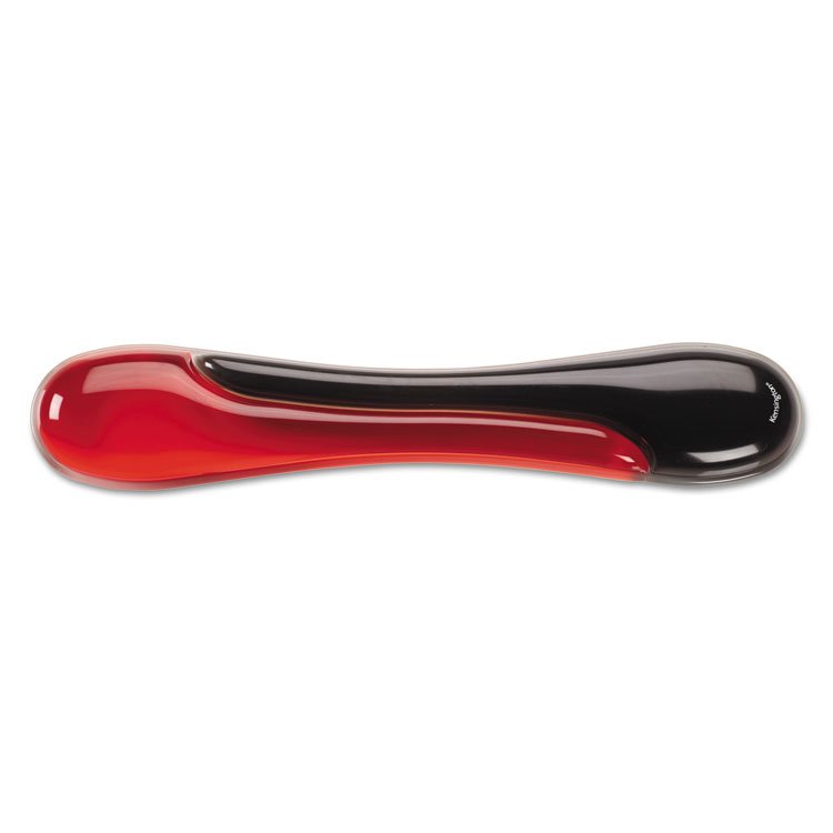 Kensington Duo Gel Wave Keyboard Wrist Rest, 22.62 x 5.12, Red (KMW62398)