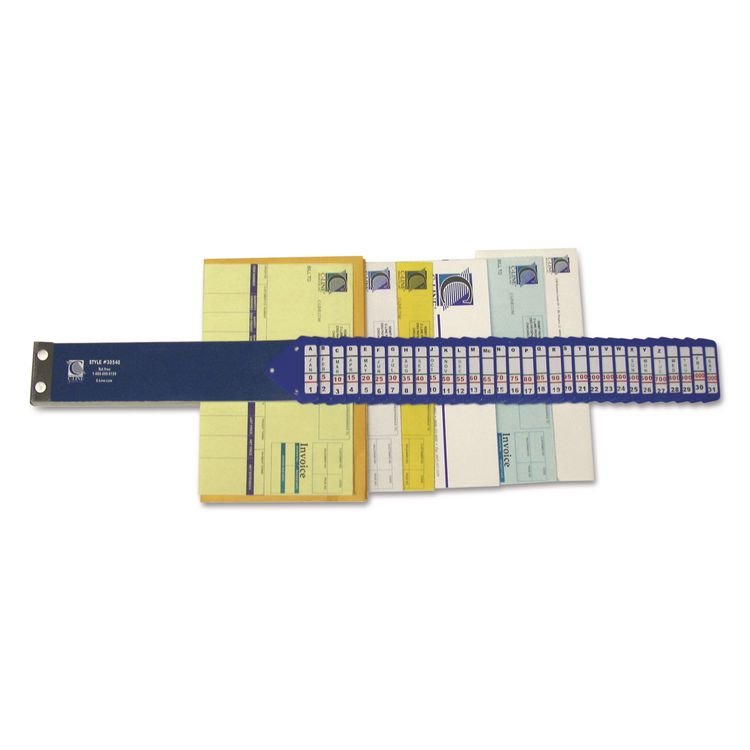 C-Line Heavy-Duty Indexed Sorter, 31 Dividers, Alpha/Numeric/Month/Date/Day Index, Letter Size, Blue Frame (CLI30540)