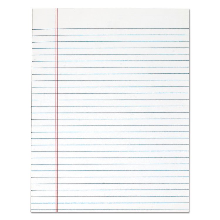 TOPS "The Legal Pad" Glue Top Pads, Wide/Legal Rule, 50 White 8.5 x 11 Sheets, 12/Pack (TOP7523)