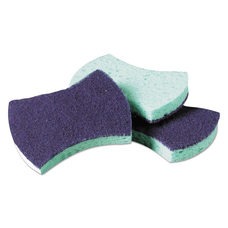Scotch-Brite PROFESSIONAL Power Sponge #3000, 2.8 x 4.5, 0.6" Thick, Blue/Teal, 20/Carton (MMM3000CT)