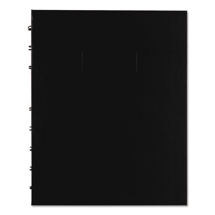 Blueline NotePro Quad Notebook, Data/Lab-Record Format with Narrow and Quadrille Rule Sections, Black Cover, (96) 9.25 x 7.25 Sheets (REDA44C81)