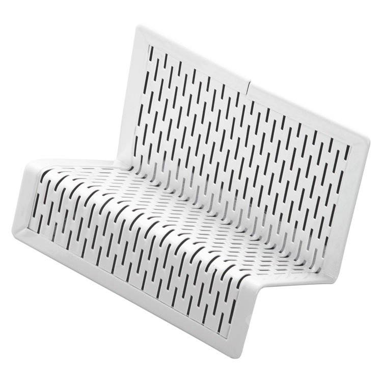 Artistic Urban Collection Punched Metal Business Card Holder, Holds 50 2 x 3.5 Cards, Perforated Steel, White (AOPART20001WH)