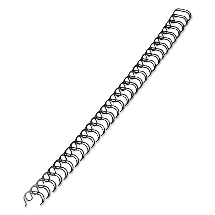 Fellowes Wire Bindings for 11 x 8.5 Documents, 32 Rings, 0.25" (35-Sheet) Capacity, Black, 25/Pack (FEL52539)