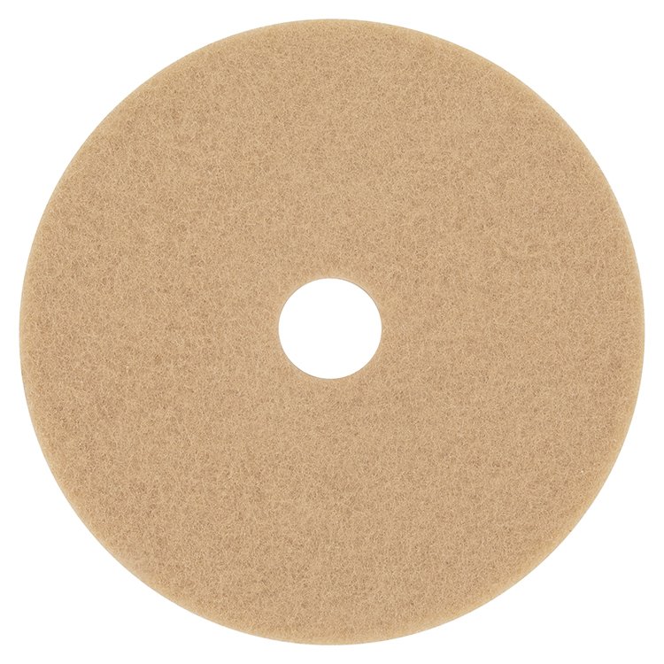 3M Ultra High-Speed Floor Burnishing Pads 3400, 20" Diameter, Tan, 5/Carton (MMM05606)