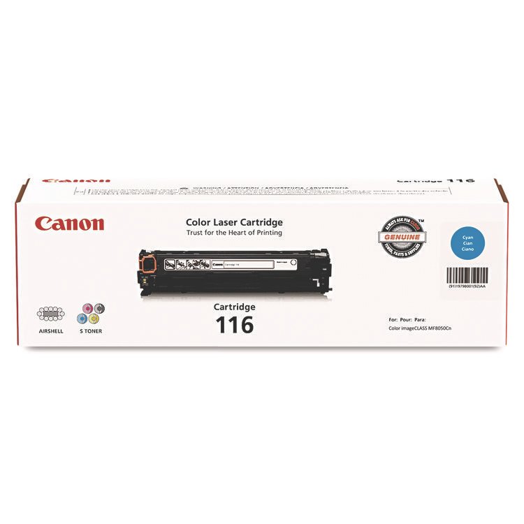 Canon 1979B001 (116) Toner, 1,500 Page-Yield, Cyan (CNM1979B001)