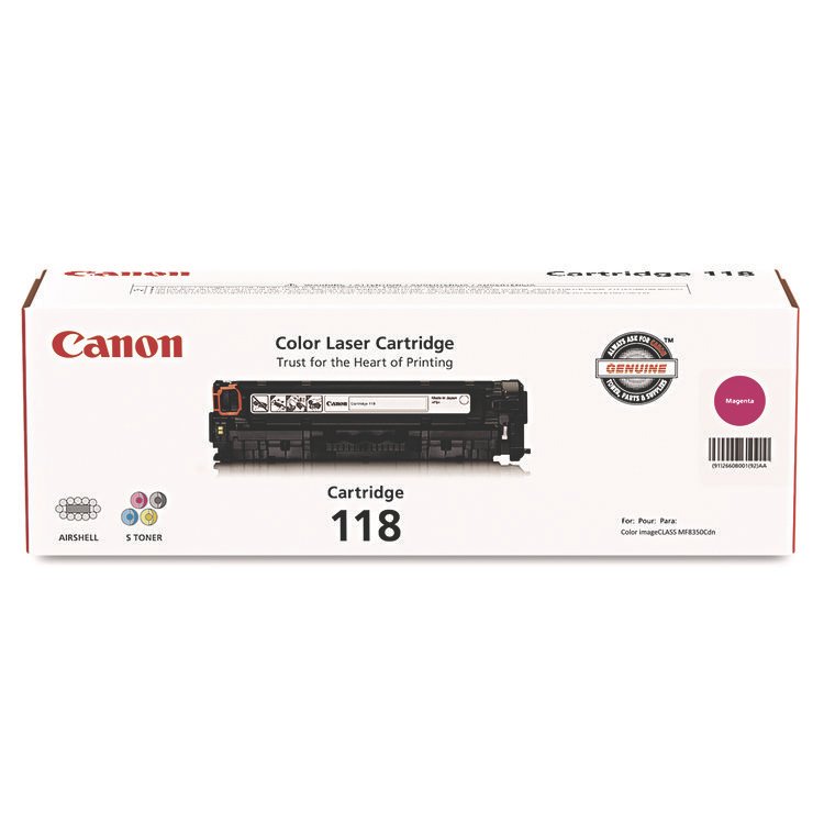 Canon 2660B001 (118) Toner, 2,900 Page-Yield, Magenta (CNM2660B001)