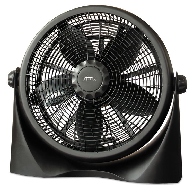 Alera 16" Super-Circulation 3-Speed Tilt Fan, Plastic, Black (ALEFAN163)