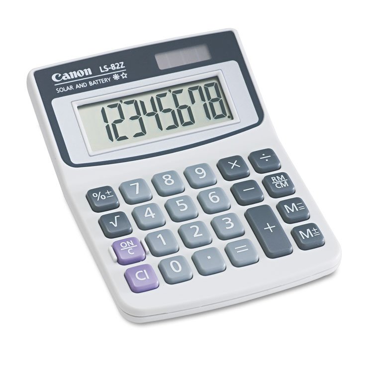 Canon LS82Z Minidesk Calculator, 8-Digit LCD (CNM4075A007AA)