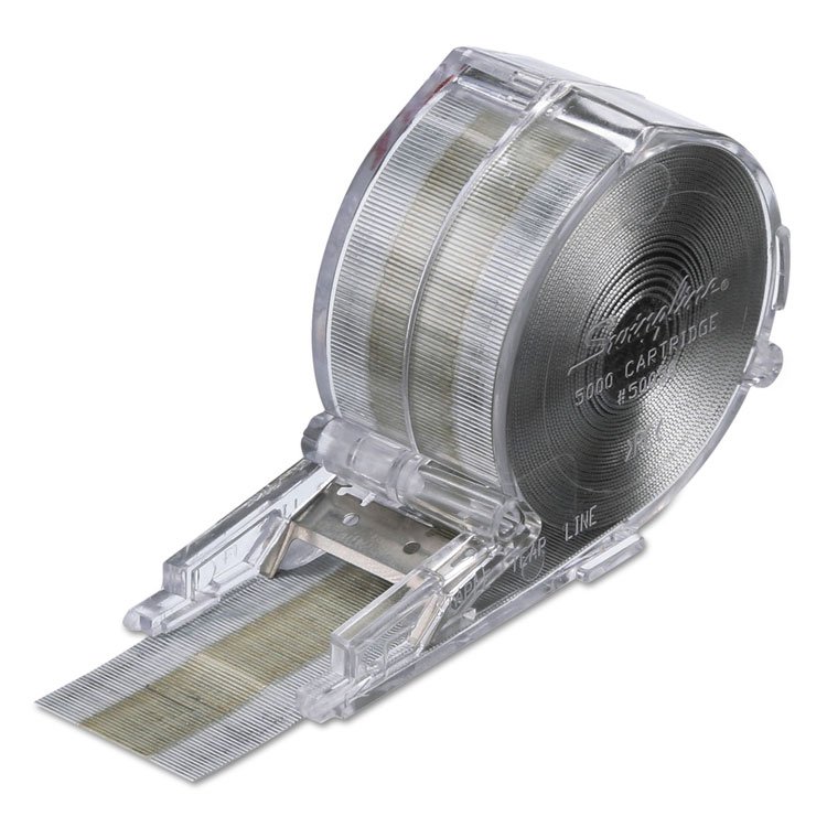 Swingline Cartridge Staples, 0.25" Leg, 0.5" Crown, Steel, 5,000/Box (SWI50050)