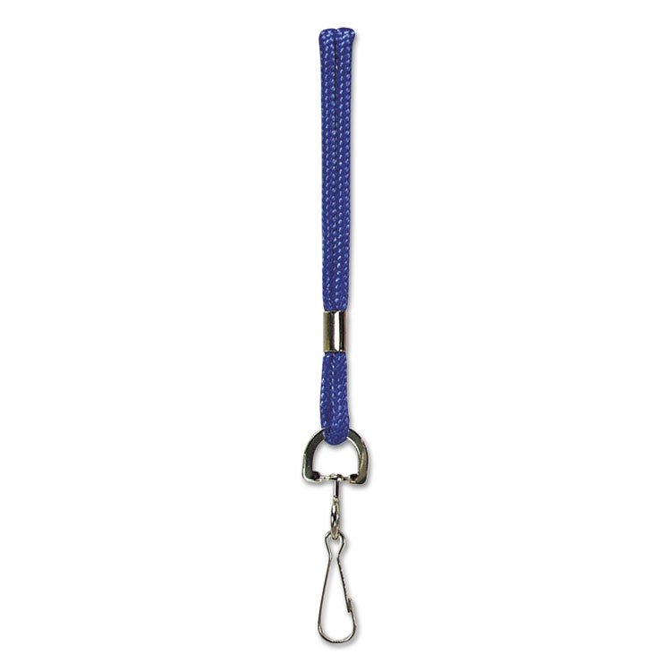 SICURIX Rope Lanyard, Metal Hook Fastener, 36" Long, Nylon, Blue (BAU68903)