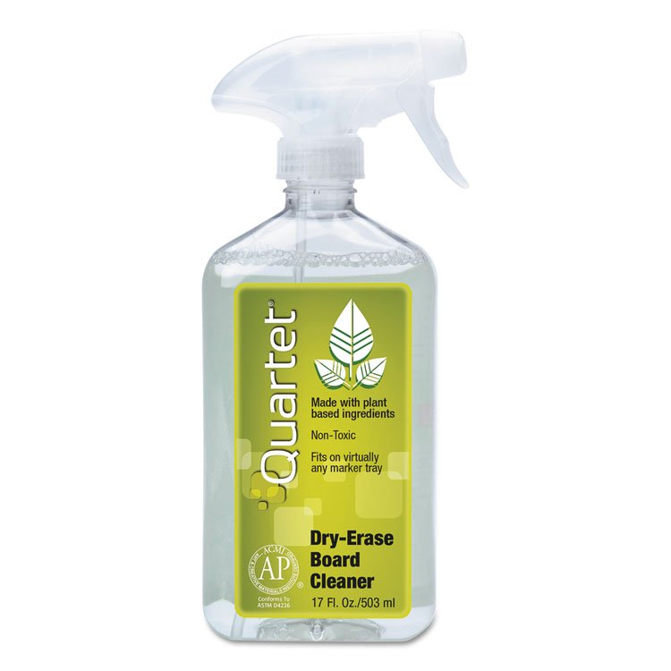 Quartet Whiteboard Spray Cleaner for Dry Erase Boards, 17 oz Spray Bottle (QRT550)