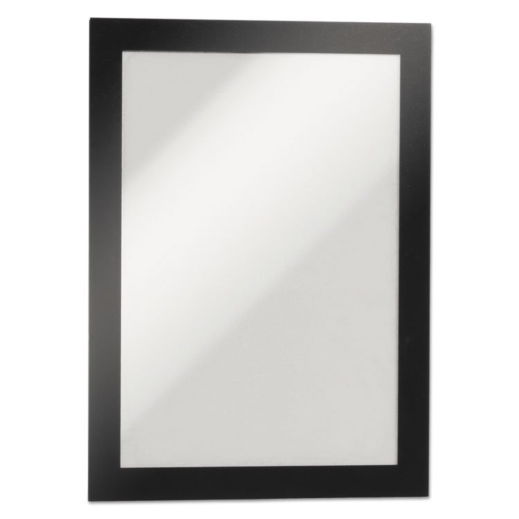 Durable DURAFRAME Sign Holder, 5.5 x 8.5, Black Frame, 2/Pack (DBL491301)