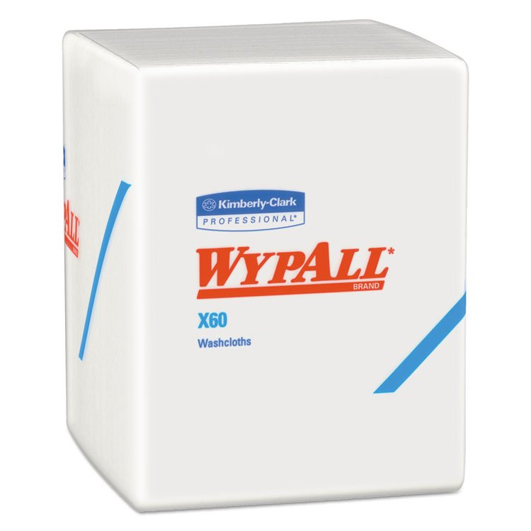 General General Clean X60 Cloths, 1/4 Fold, 12.5 x 10, White, 70/Pack, 8 Packs/Carton (KCC41083)