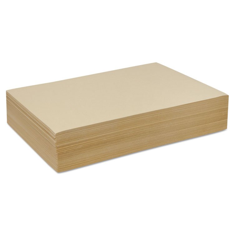 Pacon Cream Manila Drawing Paper, 50 lb Cover Weight, 12 x 18, Cream Manila, 500/Pack (PAC4112)