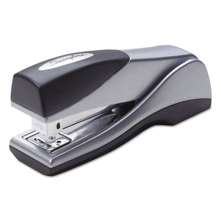Swingline Optima Grip Compact Stapler, 25-Sheet Capacity, Silver (SWI87816)