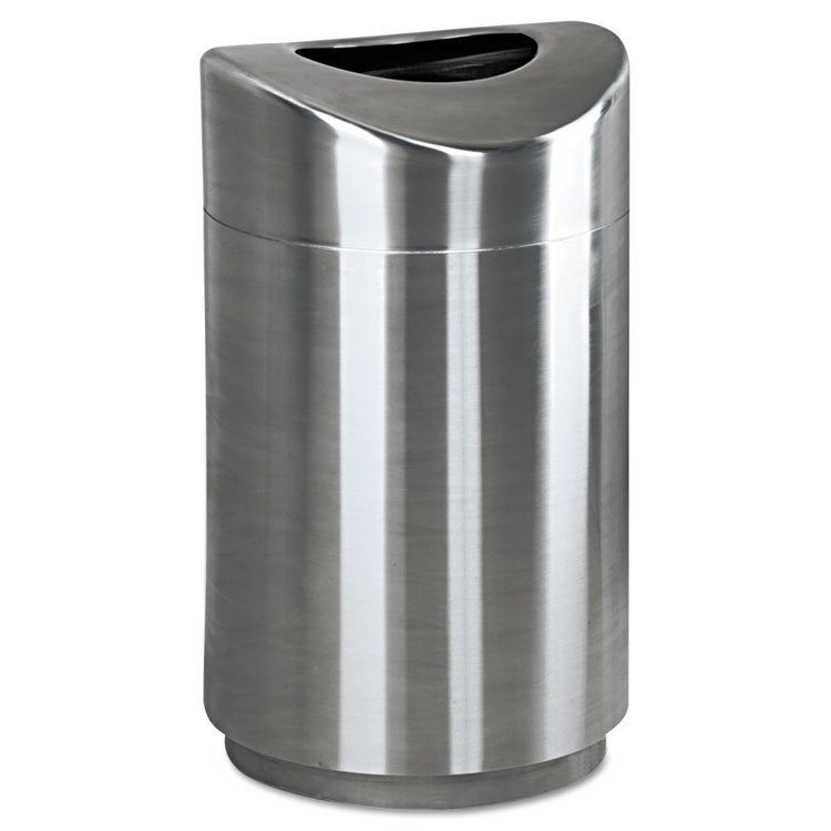 Rubbermaid Commercial Designer Line Eclipse Waste Receptacle, 30 gal, Steel, Stainless Steel (RCPR2030SSPL)