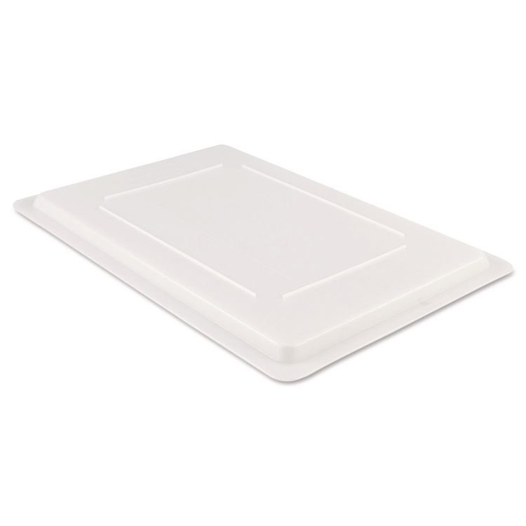 Rubbermaid Commercial Food/Tote Box Lids, 26 x 18, White, Plastic (RCP3502WHI)