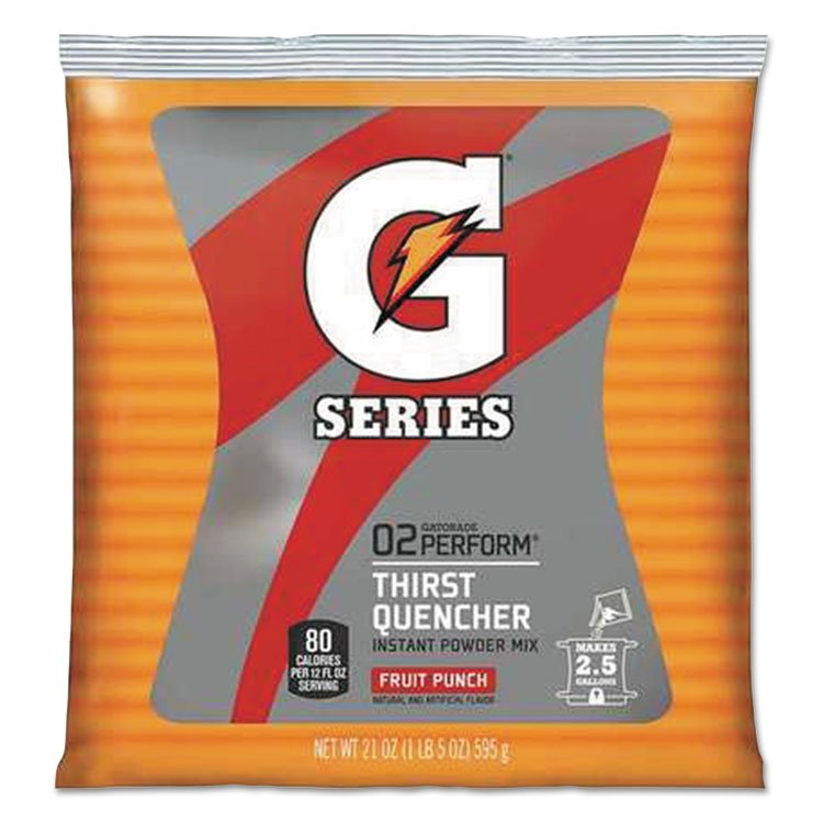 Gatorade Thirst Quencher Powdered Drink Mix, Fruit Punch, 21oz Packet, 32/Carton (GTD33691)