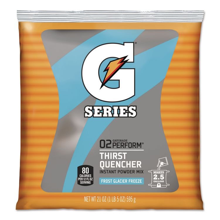 Gatorade Powdered Drink Mix, Glacier Freeze, 21oz Packet, 32/Carton (GTD33677)