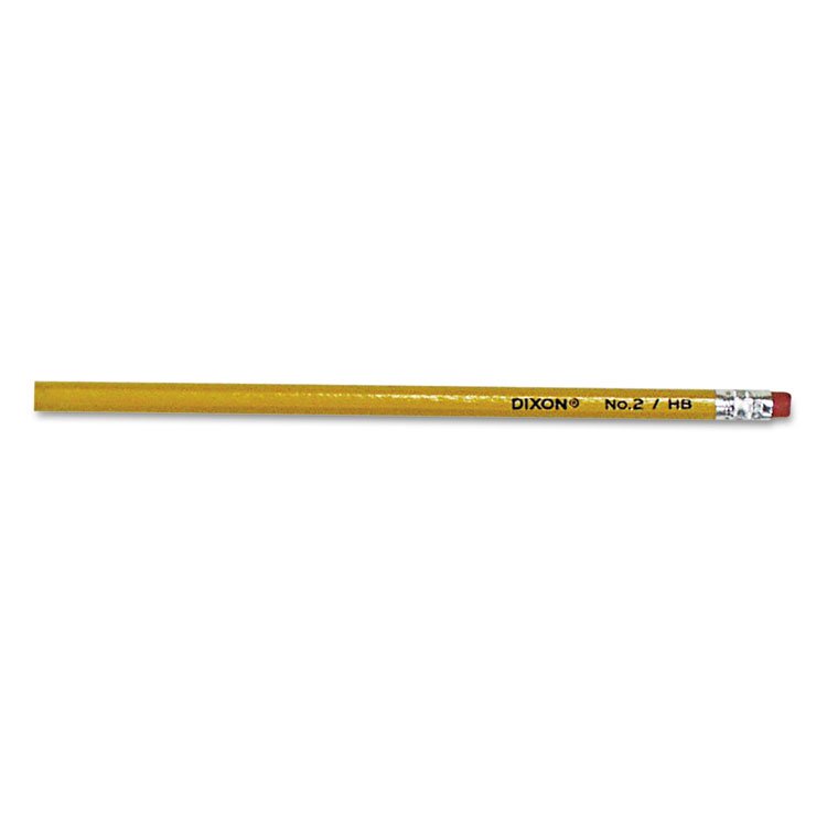 Dixon No. 2 Pencil Value Pack, HB (#2), Black Lead, Yellow Barrel, 144/Box (DIX14412)