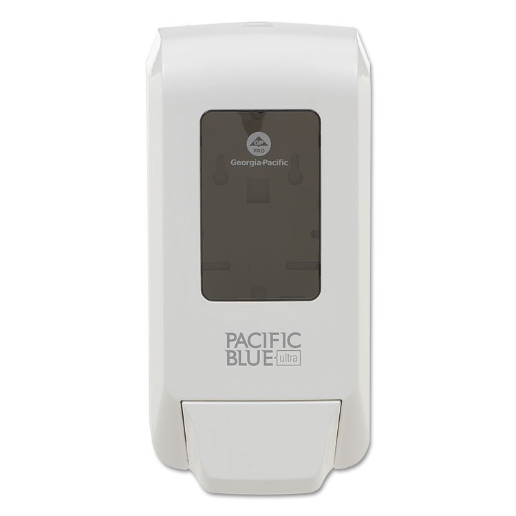 Georgia Pacific Professional Pacific Blue Ultra Soap/Sanitizer Dispenser, 1,200 mL, White (GPC53058)