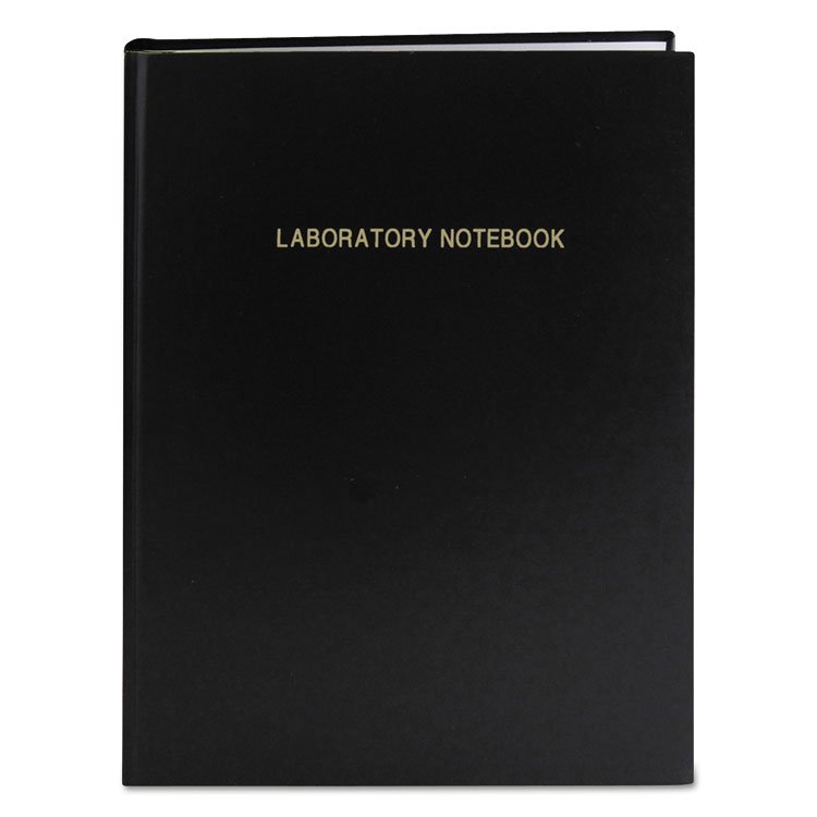 Roaring Spring Lab Research Notebook, Quadrille Rule (5 sq/in), Black Cover, (72) 11.25 x 8.75 Sheets (ROA77160)