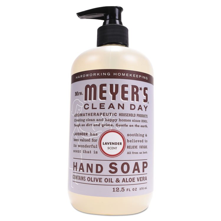 Mrs. Meyer's Clean Day Liquid Hand Soap, Lavender Scent, 12.5 oz, 6/Carton (SJN651311)