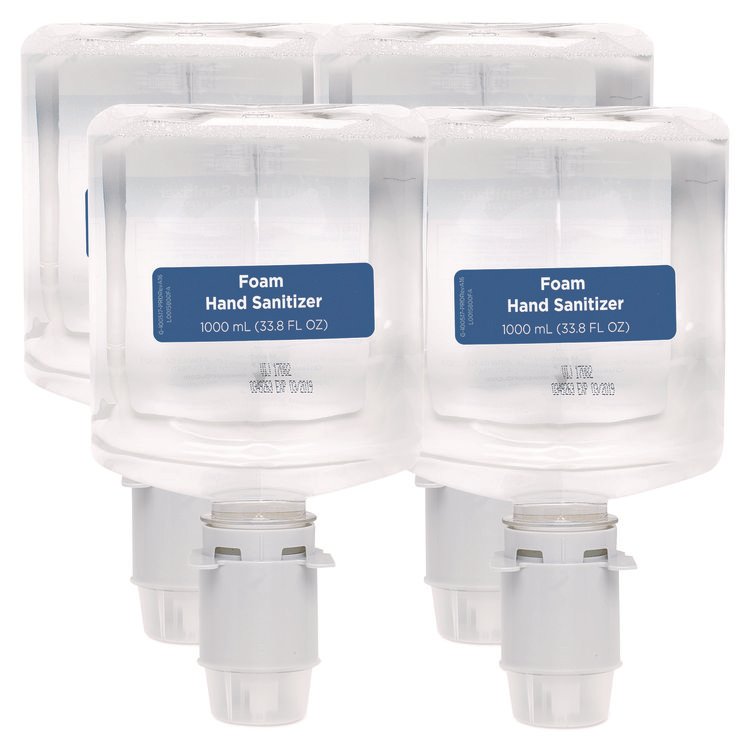 Georgia Pacific Professional Pacific Blue Ultra Foam Hand Sanitizer Refill For Manual Dispensers, 1,000 mL, Fragrance-Free, 4/Carton (GPC43335)