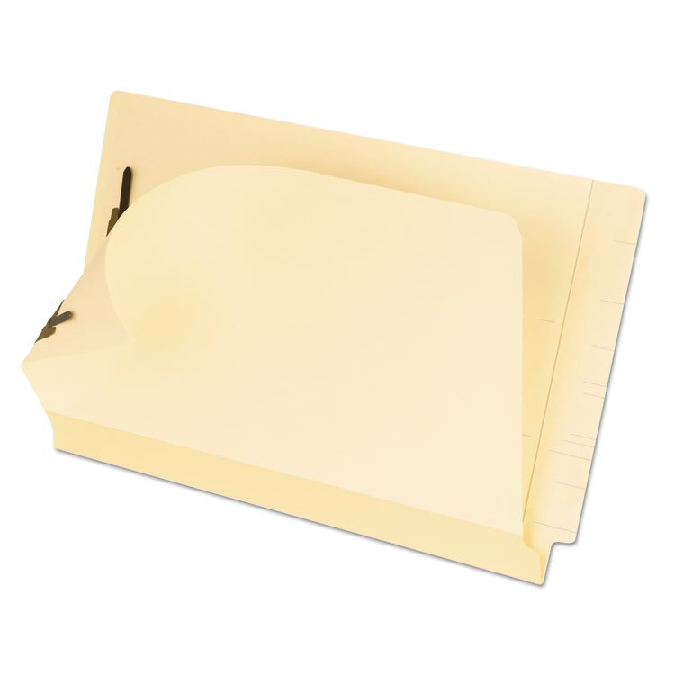 Pendaflex Manila Laminated End Tab Fastener Folders, 11-pt Manila, 0.75" Expansion, 2 Fasteners, Legal Size, Manila Exterior, 50/Box (PFX13220)
