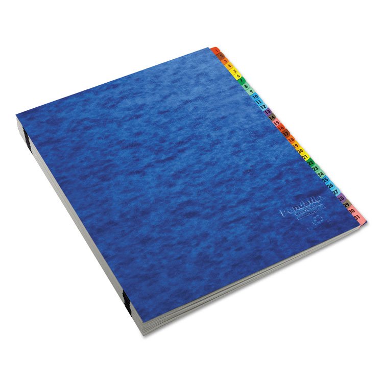 Pendaflex Expanding Desk File, 23 Dividers, Alpha Index, Letter Size, Blue Cover (PFX11015)