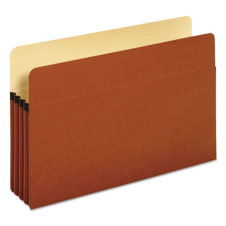 Pendaflex Standard Expanding File Pockets, 3.5" Expansion, Legal Size, Redrope, 25/Box (PFX1526EOX)