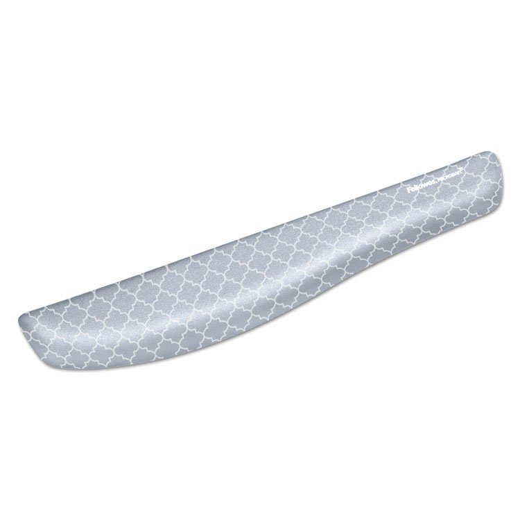 Fellowes PlushTouch Keyboard Wrist Rest, 18.12 x 3.19, Lattice Design (FEL9549801)