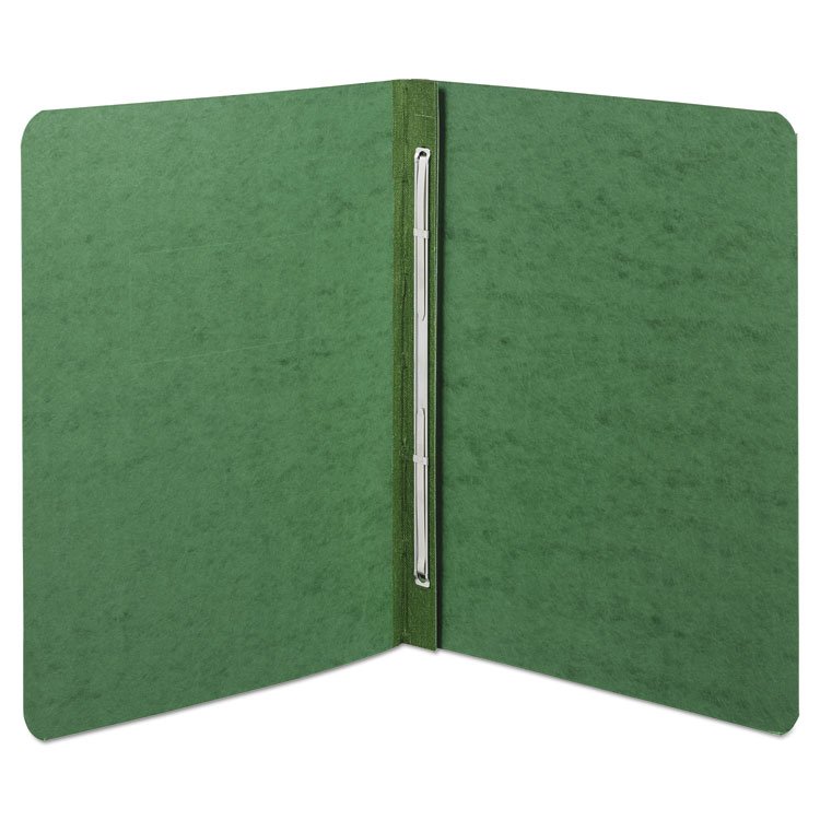 ACCO PRESSTEX Report Cover with Tyvek Reinforced Hinge, Side Bound, 2-Piece Prong Fastener, 8.5 x 11, 3" Capacity, Dark Green (ACC25076)